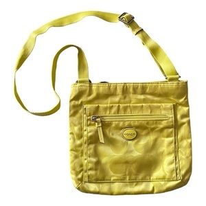 COACH-M1373-F77408-YELLOW GETAWAY CROSSBODY